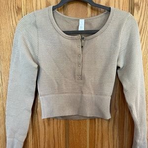 Aerie waffle knit long sleeve